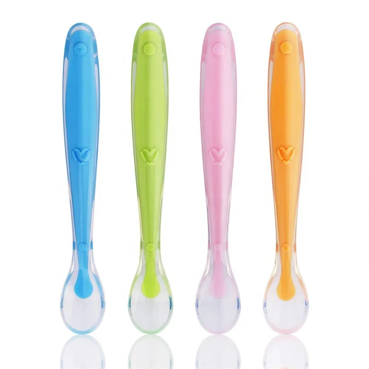 

BPA Free Silicone Baby Spoon for Infant Baby Training Baby Feeding Spoon