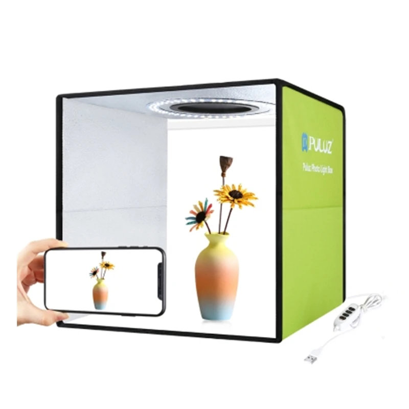 

Original PULUZ Camera Accessories 30cm Folding Portable Ring Light Photo Studio Box, White