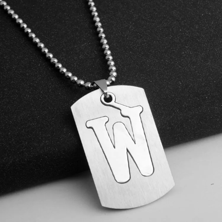 

Fashion Initial Letter Necklace Alphabet Necklace Personalized Stainless Steel Jewelry