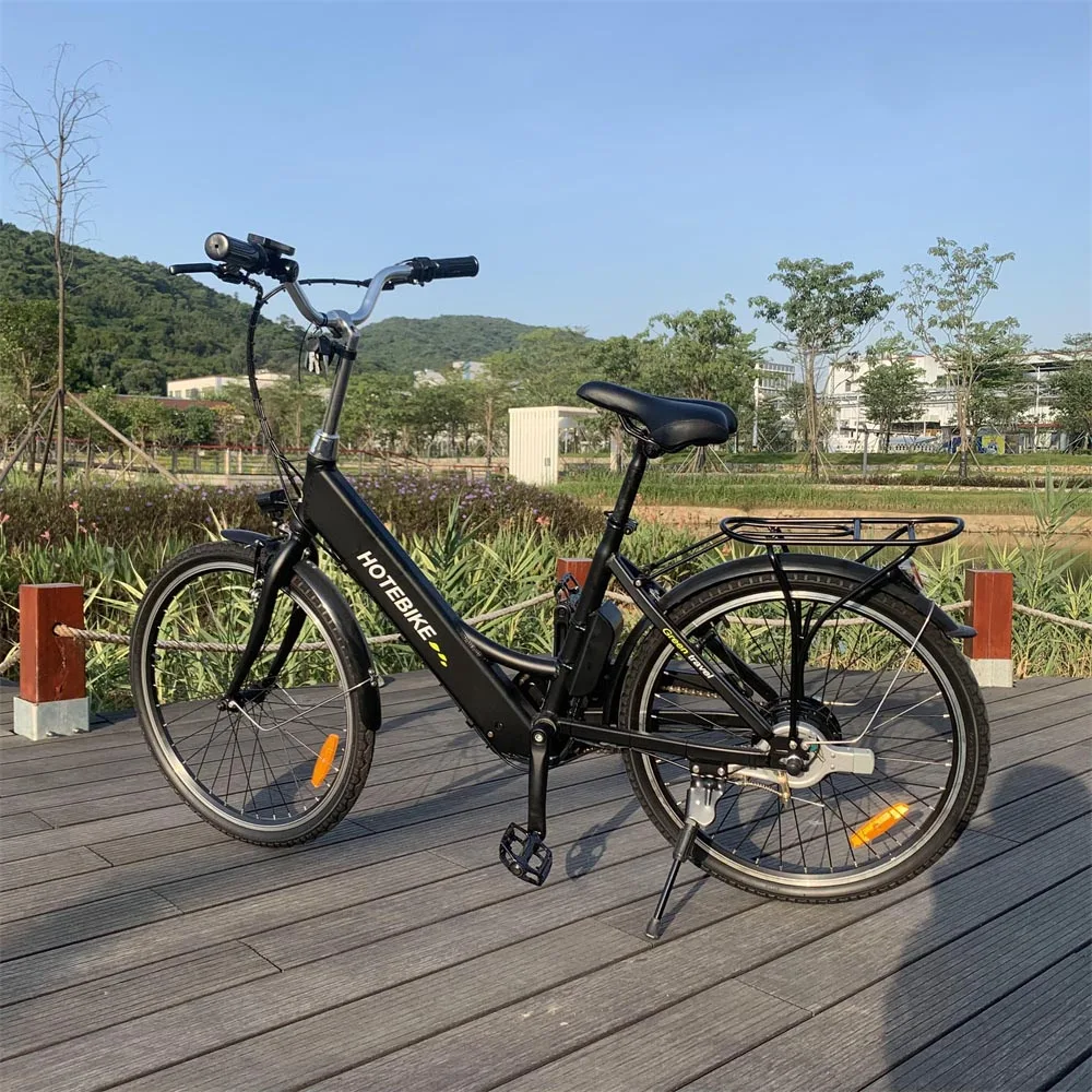 

carbon frame road bicycle 36V 350W beach cruiser bicycle A3AL24 electric bicycle motorcycle, Black/white