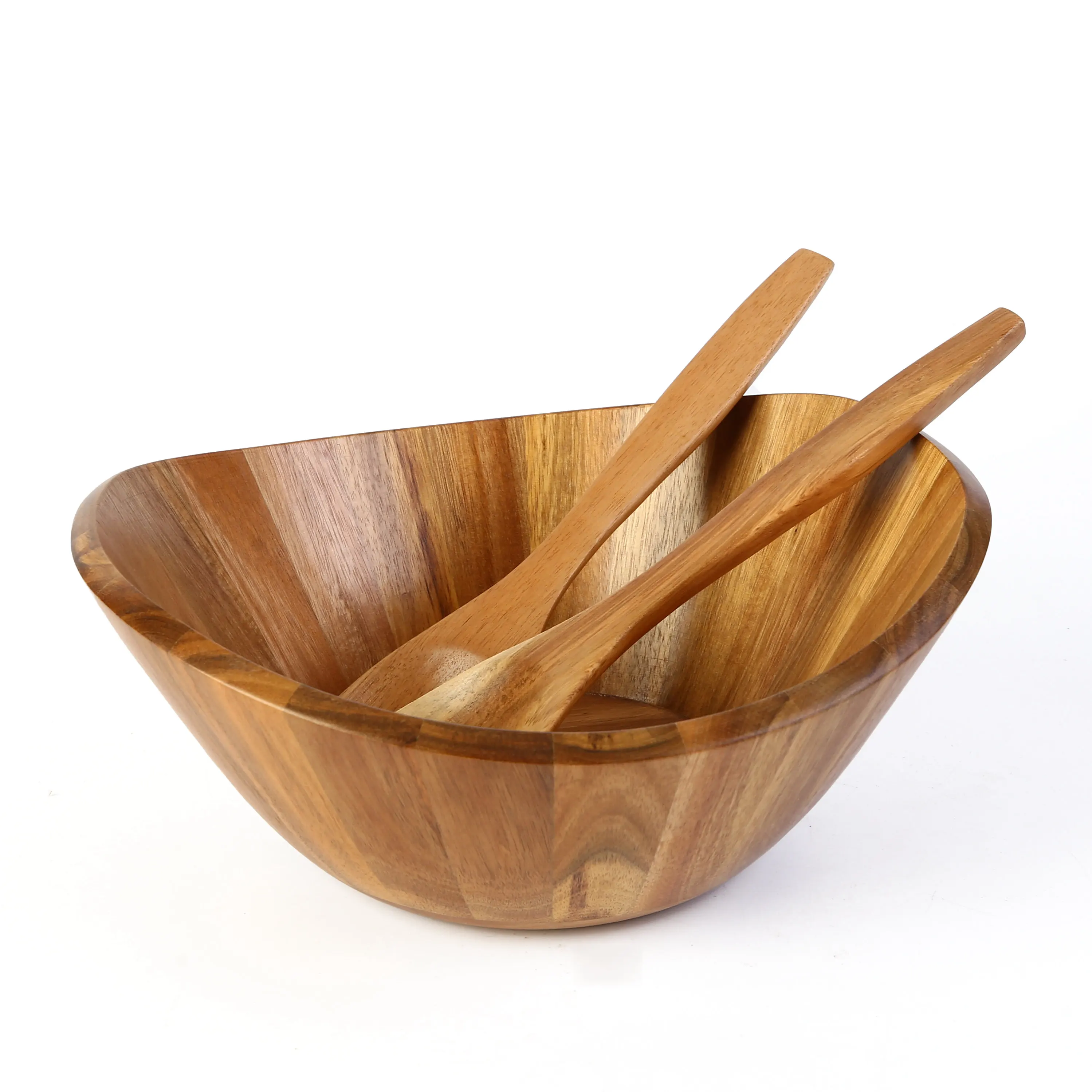 Acacia Bamboo Wooden Salad Serving Bowl - Buy Wooden Bowl,Wooden Salad ...