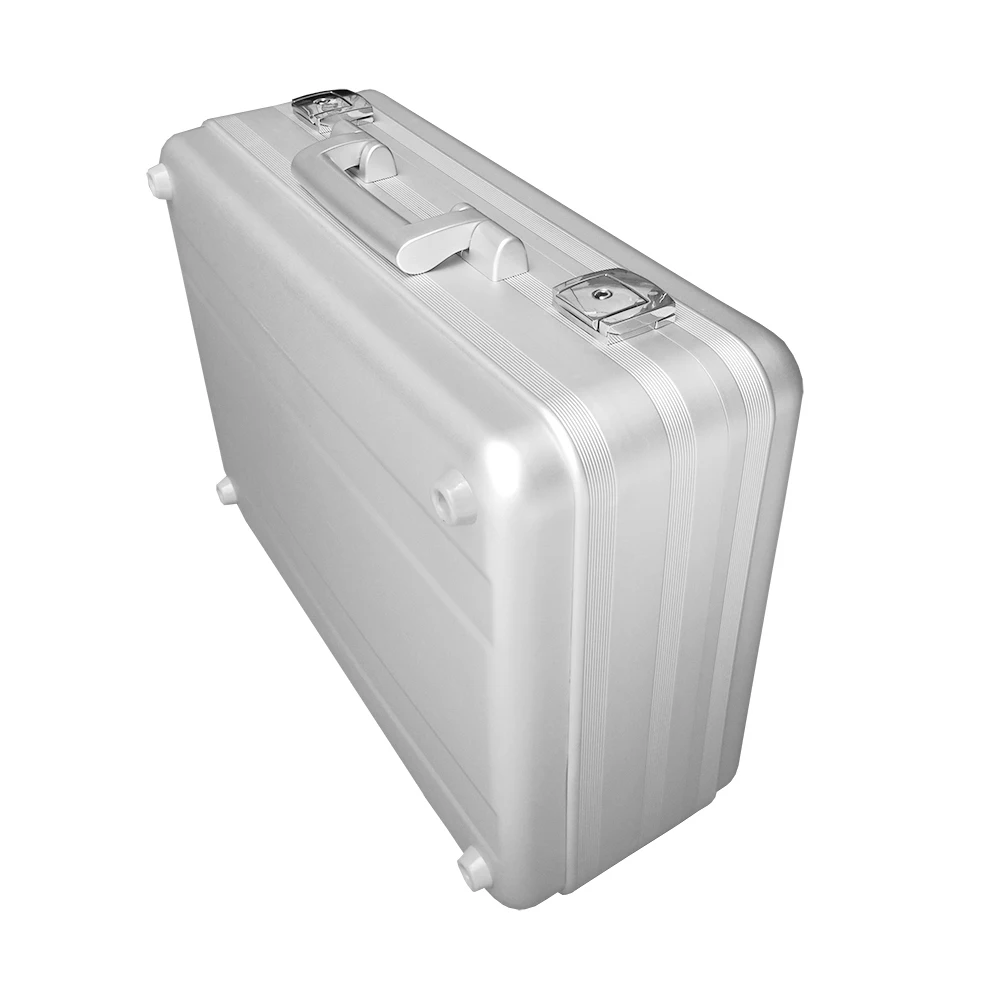 Custom Hard Aluminum Alloy Travel Briefcase Carry Metal Business