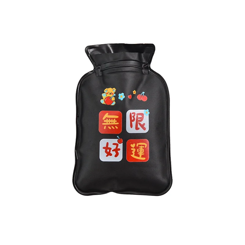 

amazon hot sale custom logo printed explosive-proof hot water bag small water-filled 100ml hot water bottle for pain relief