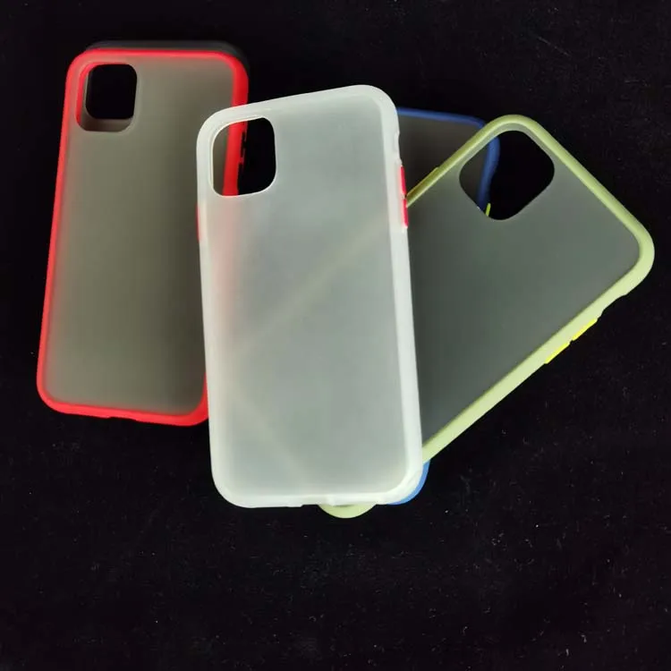 

Anti-Knock Mixed Color Frosted Translucent Matte PC Hard Back TPU Bumper Phone Cover Case For Oppo Reno Ace / X2 Pro