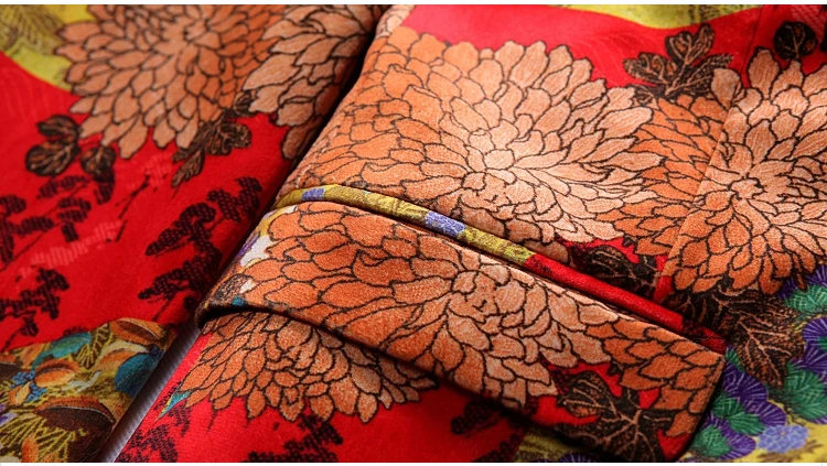 Print Flower Men African Suit Groom Suits Groomsman Suits For Wedding Party Wear