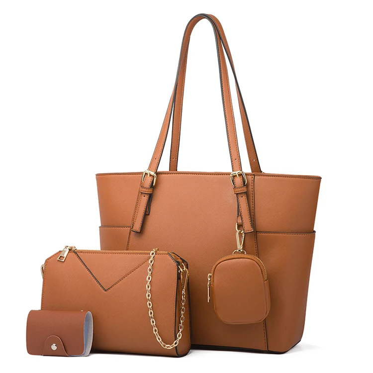 

EG156 Fashion luxury designer ladies 4 in 1 hand bag set 1688 handbags women