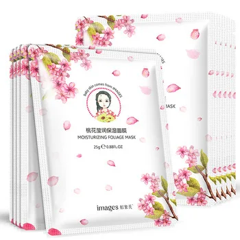 

OEM whitening moisturizing collagen essence sheet organic natural silk mascarillas faciales coreanas facial mask, White