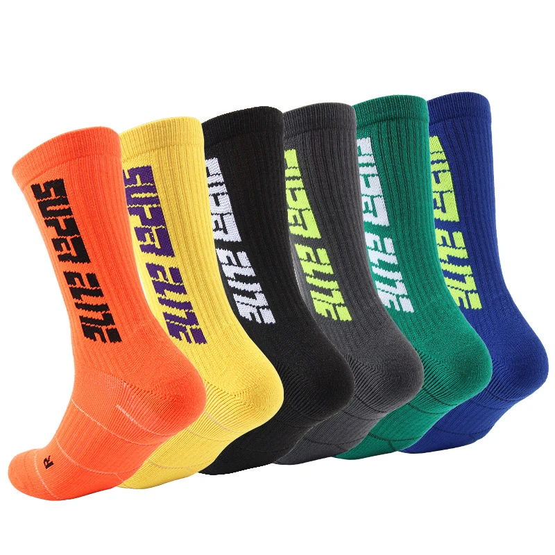 

Colorful sports tennis socks custom logo ribbed atheletc cotton socks basketball