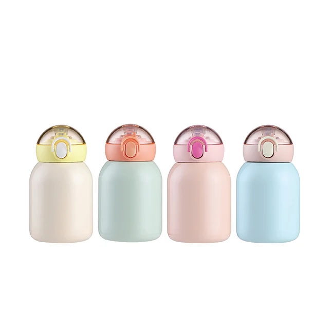 

SL-202840-320ML Mini Cute Portable 304 Double Wall Children Water Bottle Insulated Thermos Stainless Steel Vacuum Flask