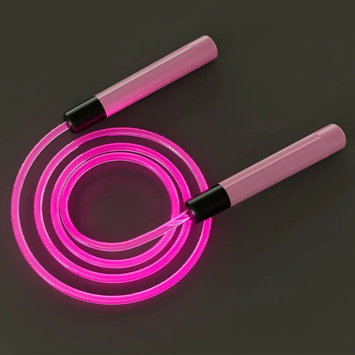 

Light skipping rope led sports fitness jump rope attractive for students and children, Green,pink