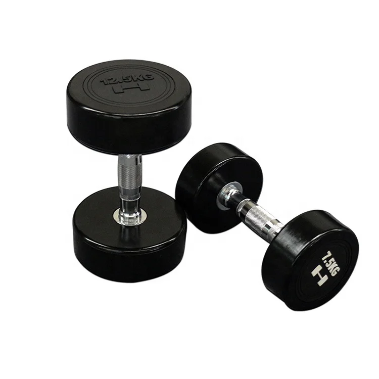 

2022 new arrivals manufacture Gym fitness sports upscale Plastic cover round dumbbell rack, Black