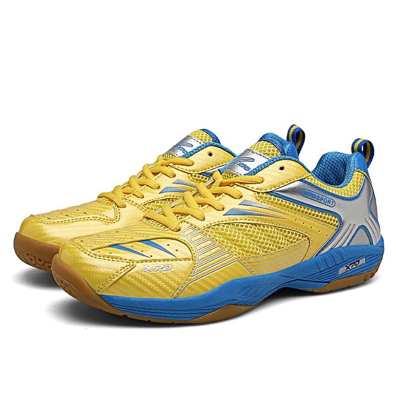 

Hombre 2020 Women Casual Sports Sneakers High Stress Leather MD Outsole Badminton Tenis Shoes Men, Yellow