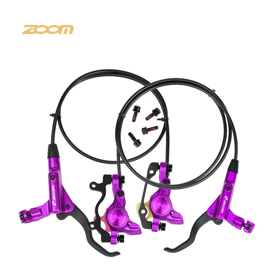 

ZOOM HB-875 Latest Design Hot Selling Bicycle Hydraulic Brakes, Black gold blue red purple