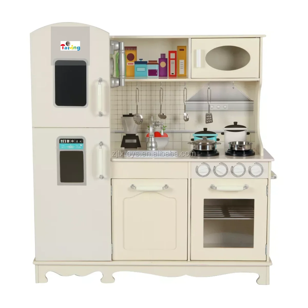 deluxe wooden toy kitchen