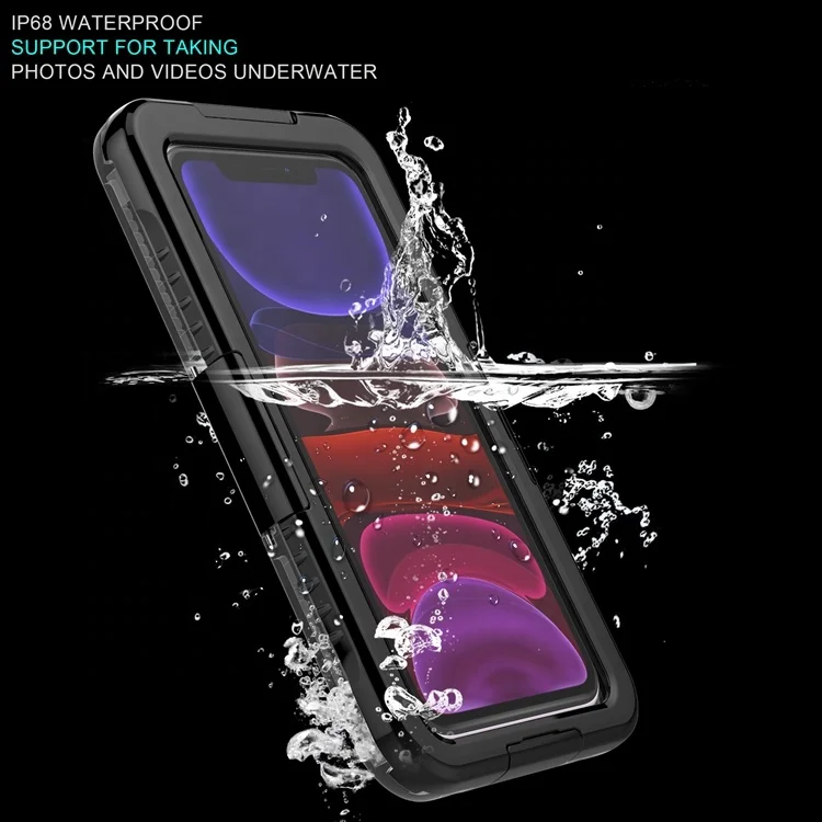 

For iphone 11 case,IP68 Waterproof Case Built-in Screen Protector, Full Body Sealed Underwater Protective cover for iPhone 11