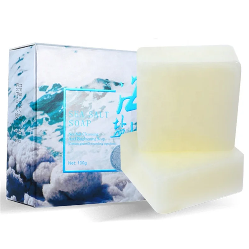 

Popular design 100g Acne Removal Treatment Anti Mite Exfoliating artesanal azufre badan bagnoschiuma protein soap sea salt