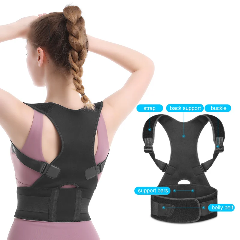 

Aolikes Posture Corrector For Women Adjustable Back Posture Brace Corrector For Men posture brace