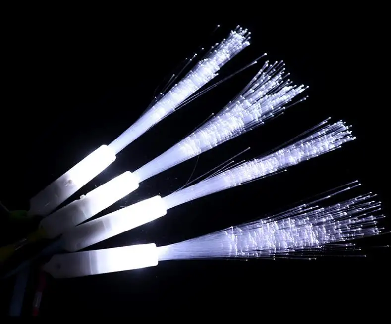 

Fiber Optic Wand Led White Glow Sticks Magic Wedding Wand Long Glowing Stick for Party Wedding Light up Fiber Optic Stick