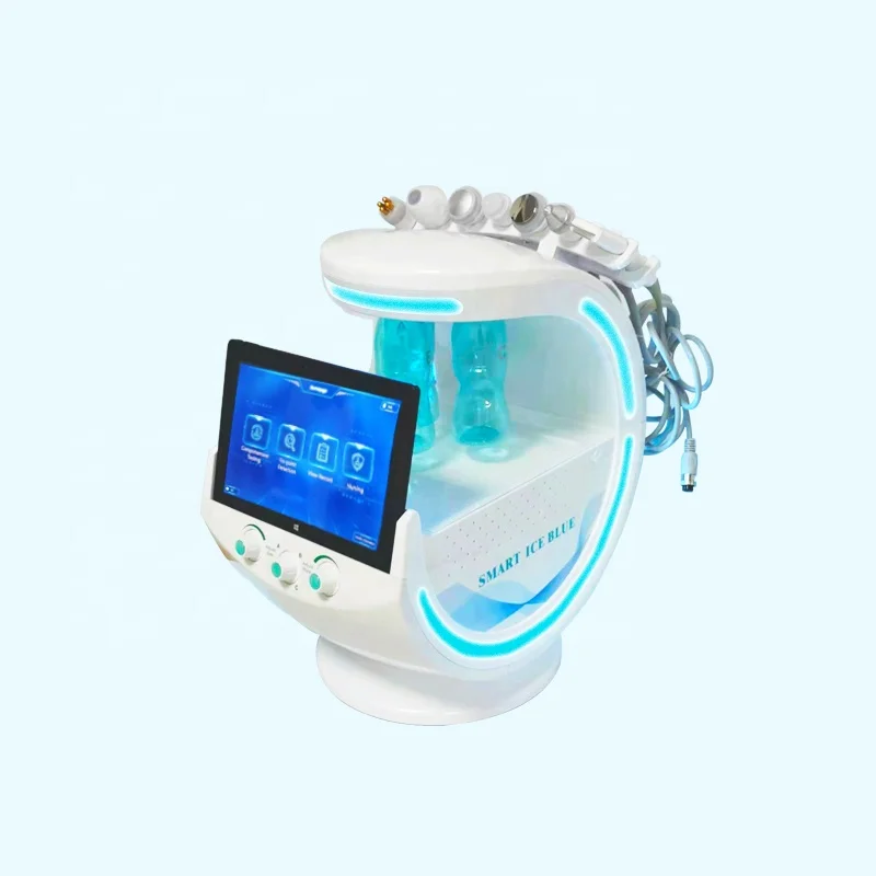 

7 in 1 Portable Ice Blue Face Visible Skin Analysis Machine