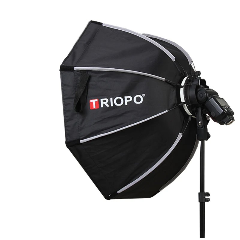 

TRIOPO photography softbox /25.6 inch fit for Neewer camera flash light, Black +silver