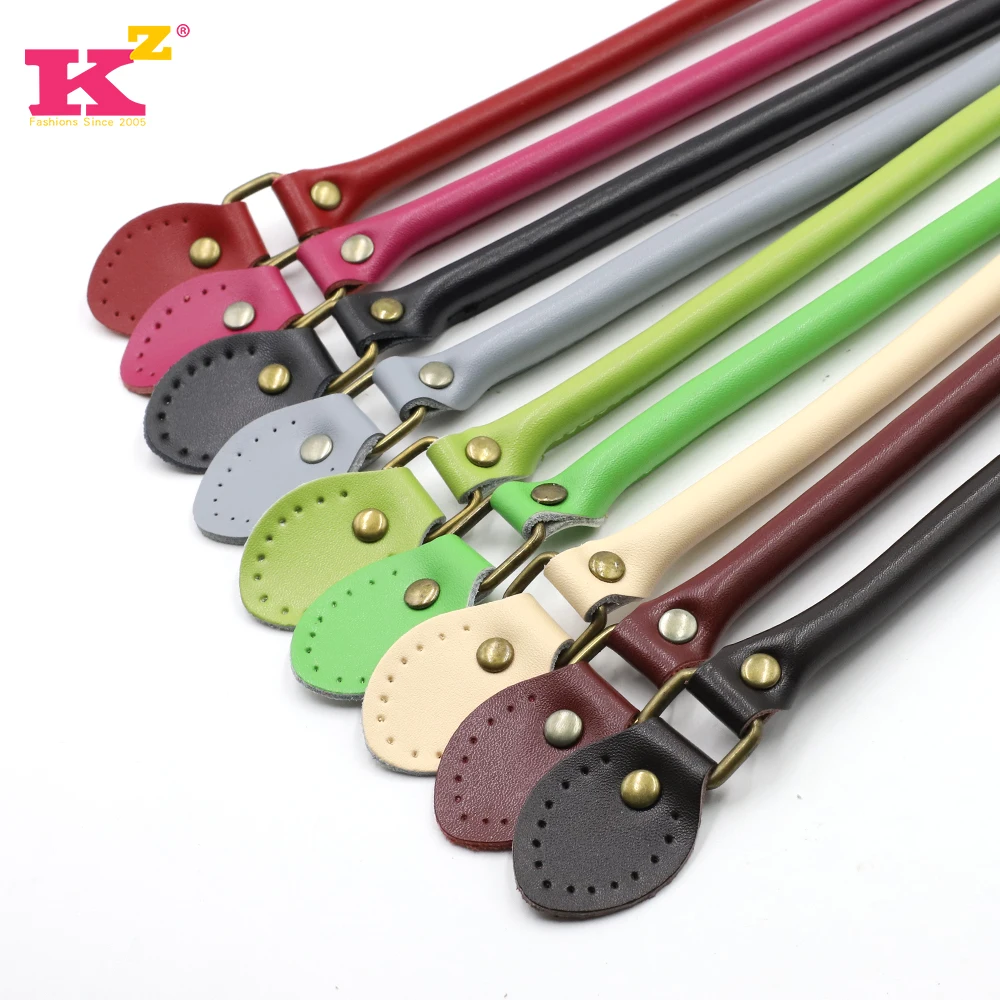 

kz0001Hot Sale High Quality Genuine Leather Bag Handle DIY Leather Handle for Handbags with Pre-sewing Holes on Tabs, 20+ colors as descriptions