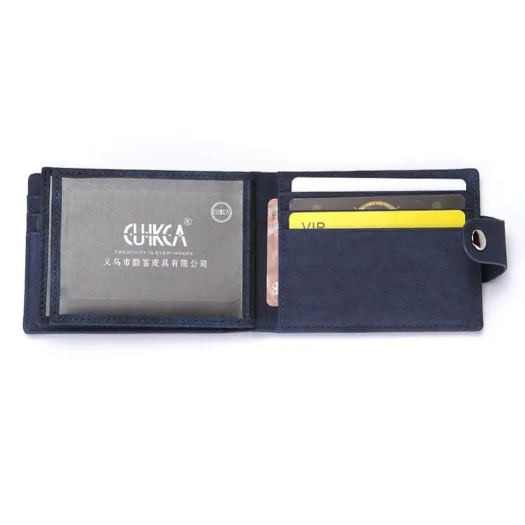 

AIYIYANG Rfid Anti-Scanning Men Wallet Pu Leather Slim Minimalist Wallet Certificate Driver License Leather Case Card Holder, Multiple