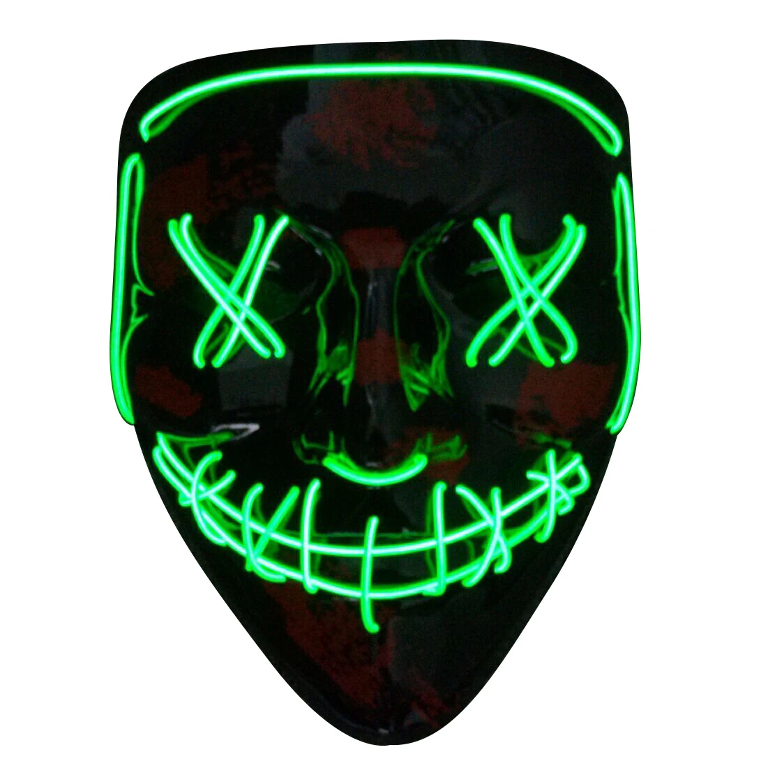 

High Bright Halloween Light Up Neon LED Mask Concert Scary Party Cosplay Purge Mask el wire Halloween Christmas mask