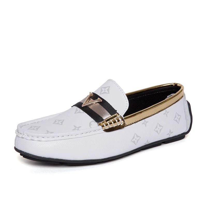 

New Fashionable High Quality Doug Shoes Genuine Leather Oxfords Men's Leather Shoes, Black,white