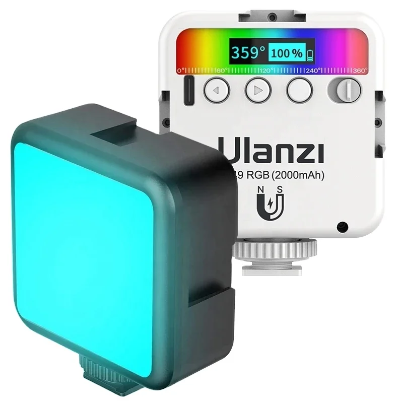 

Ulanzi VL49 RGB Video Lights Mini LED Camera Light 2000mAh LED Panel Lamp Photo Video Lighting for Youtube Tik tok