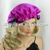 100% Natural Silk Sleep Hair Bonnet cap gift customized design home hotel travel Beauty Colorful