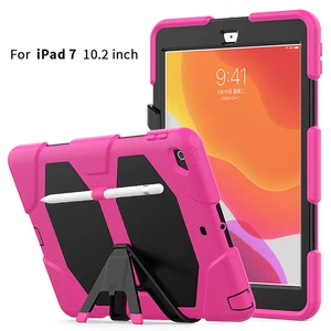 water resistant 10.2 inch heavy duty shockproof silicone tablet case cover for ipad 10.2 2019 2