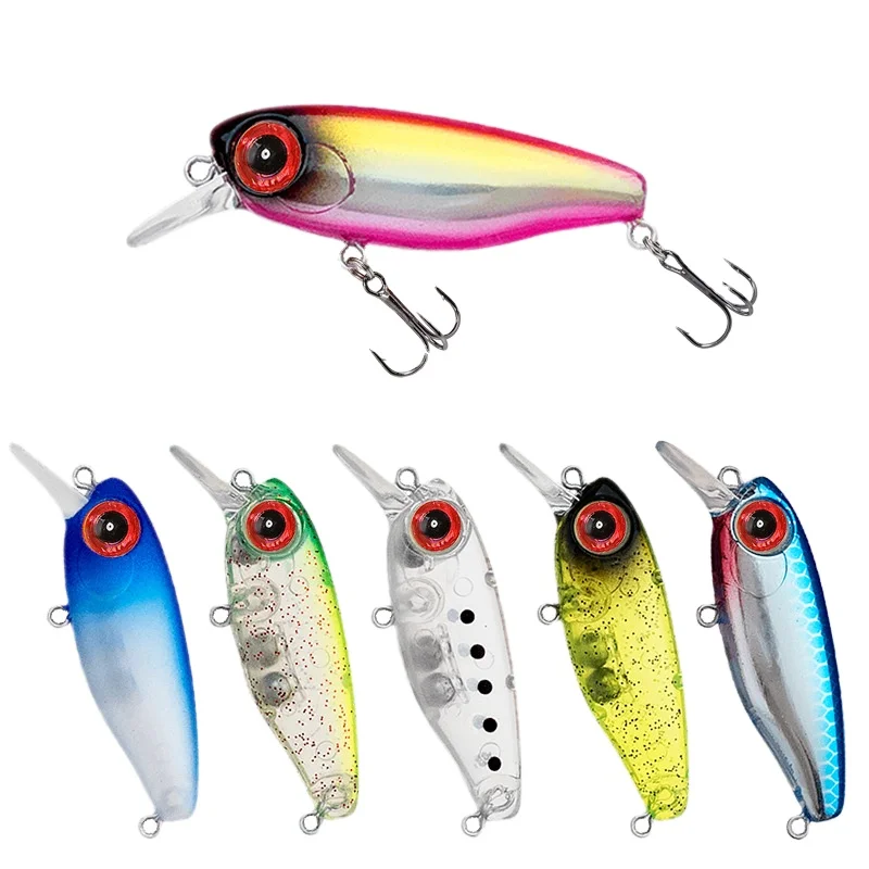 

New Legend Minnow Sinking 38MM/2.7G Floating Mini Minow Wobbler Fishing, Various