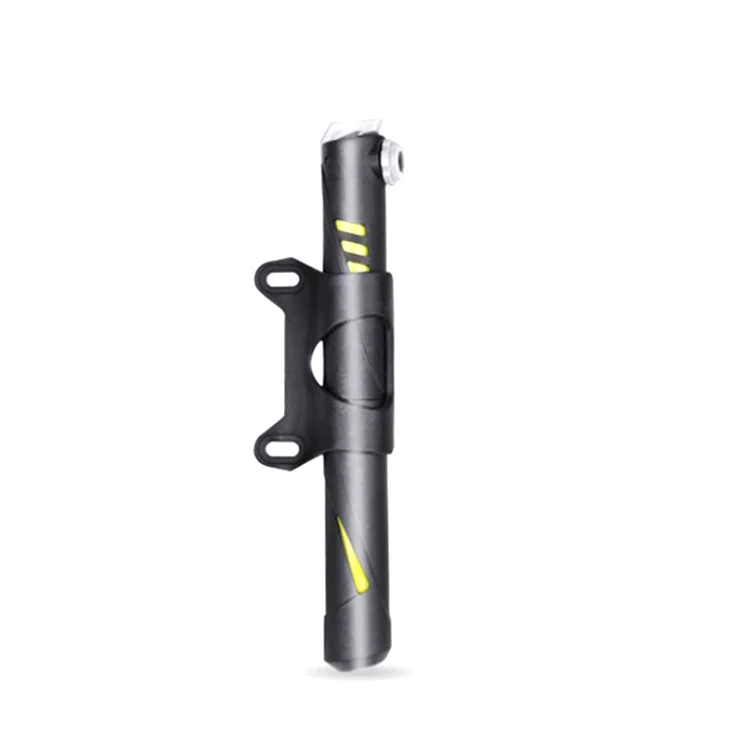 

Mountain road bike pump mini portable small basketball inflatable tube aluminum alloy pressure chamber bicycle pump, Red/blue/ gold
