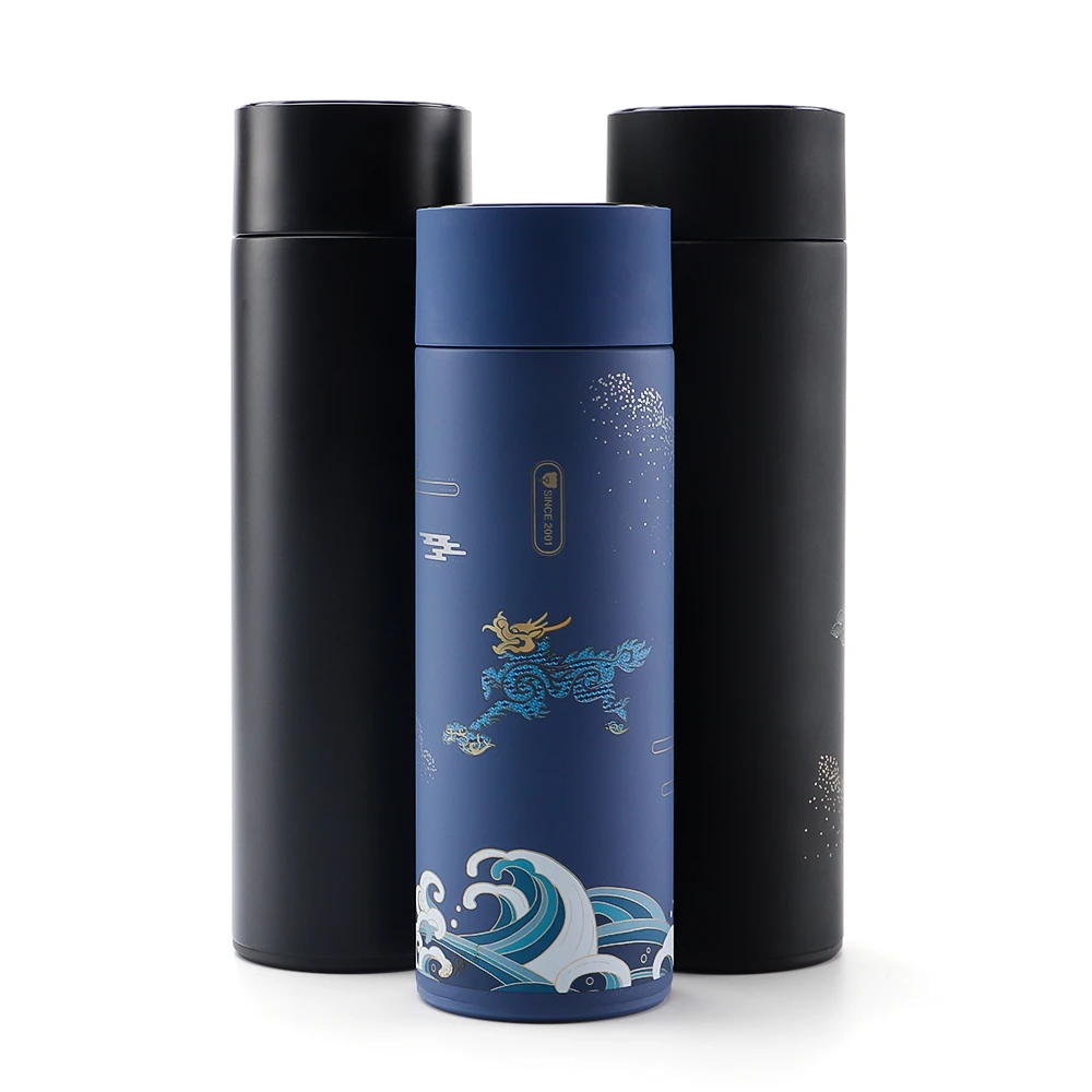 

2019 New Products Belgium Kitchen Accessories Office Business Vacuum Flask 304 Stainless steel Couple Cup Water Bottle, Customized colors