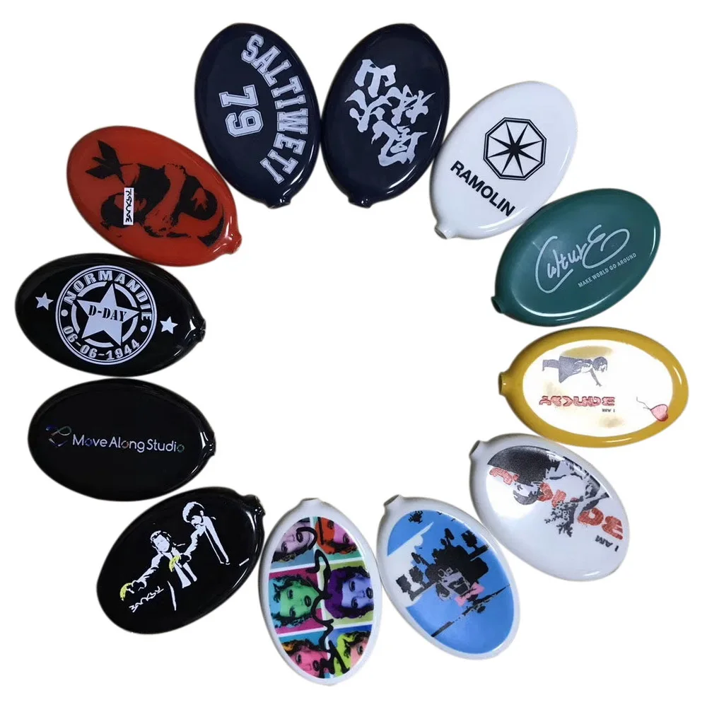 

logo rubber TACO MONEY COIN POUCH Plastic Squeeze Coin Purse, Customized color