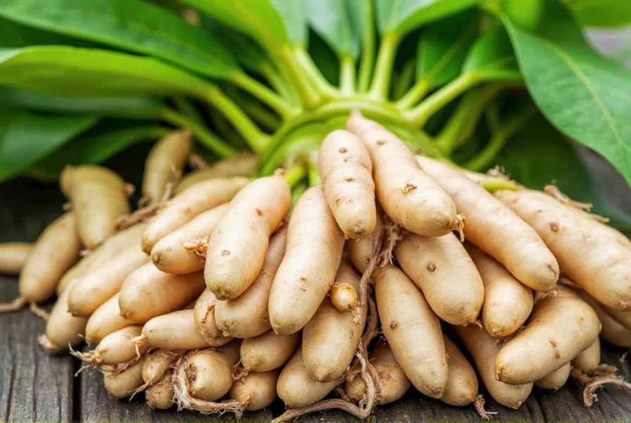 Harvested ginger roots with soil still attached