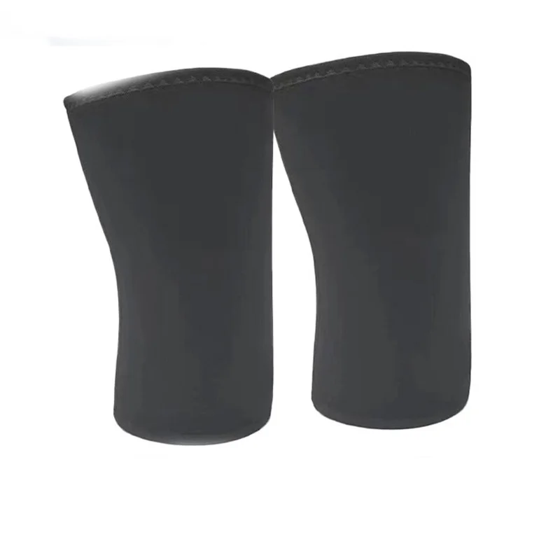 2024 Wholesale Sports Knee Support Brace Pads Compression Knee Sleeves Weight Lifting 7MM CR Neoprene Knee Sleeves Powerlifting