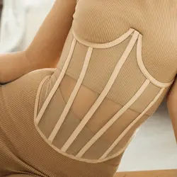 22417L postpartum lumbar crop top corset fashion w