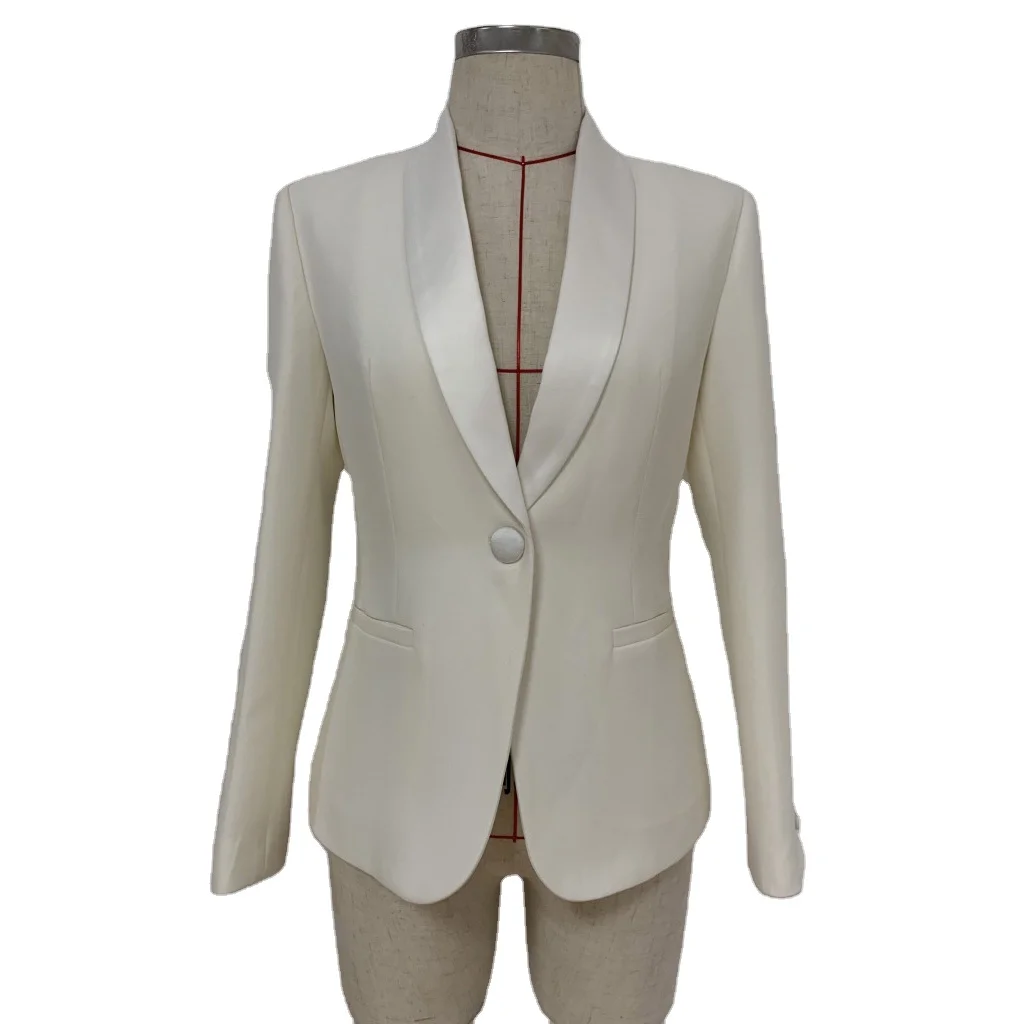 

2020 new arrivals wholesale high quality classic single button women blazer jackets