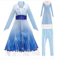 

New Hot sale baby cute girls elsa dress cosplay costume in 2020 frozen elsa 2 princess dress Halloween Costumes