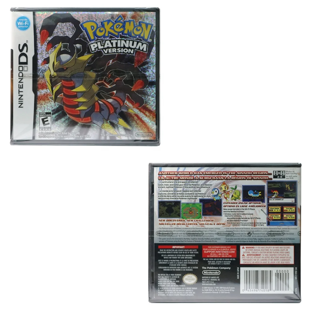 

USA version Hot Retro video games Pokemon Platinum *Sealed package* For DS NDSI NDSL 2DS 3DS XL console