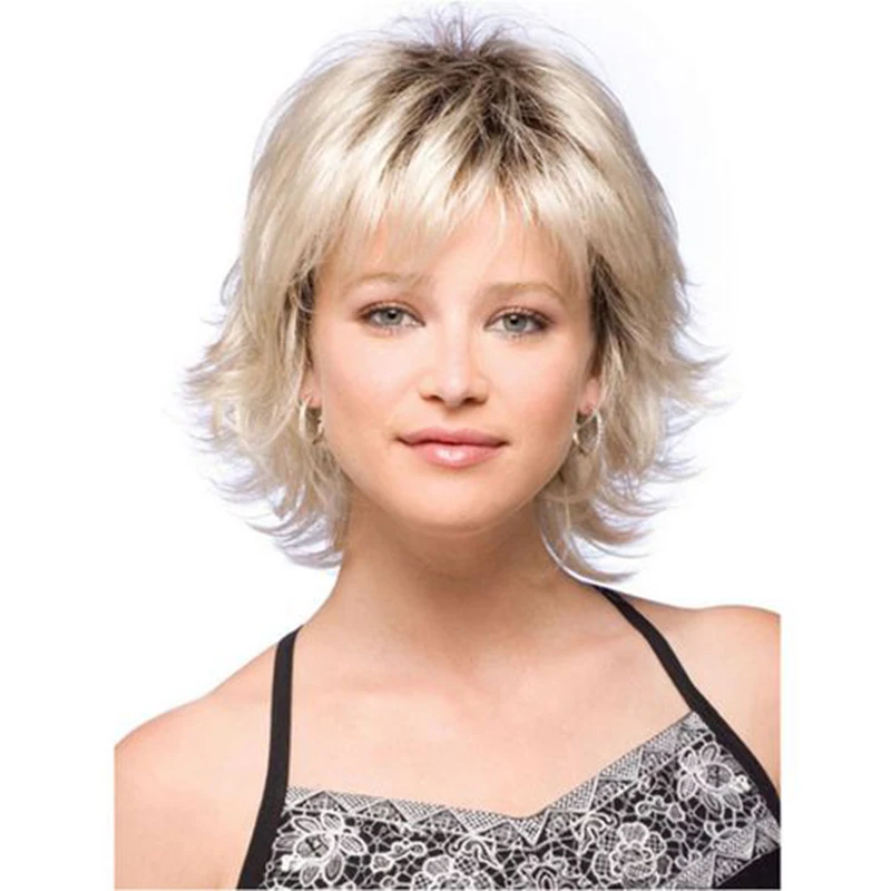 

Cheap ombre wig peruvian virgin hair short bob layered cut blonde ombre bob wig