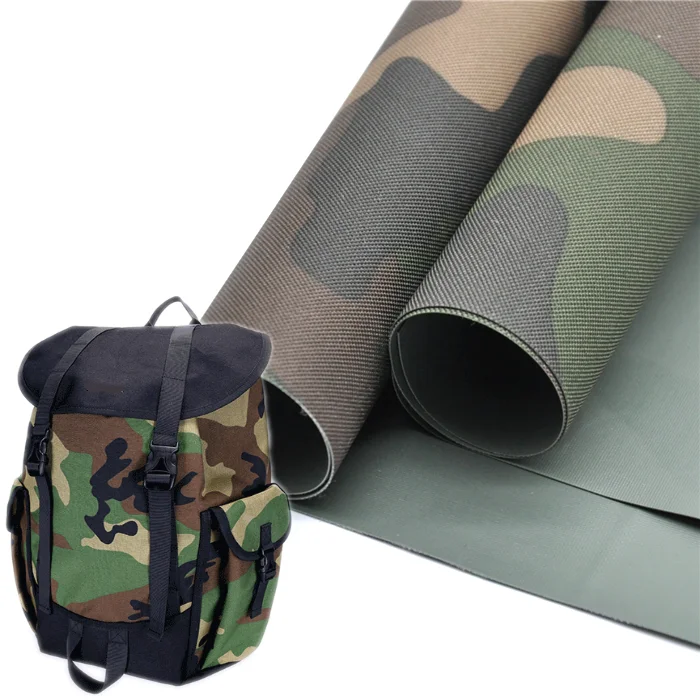
blue camouflage fabric waterproof pvc 600d material  (62280895802)
