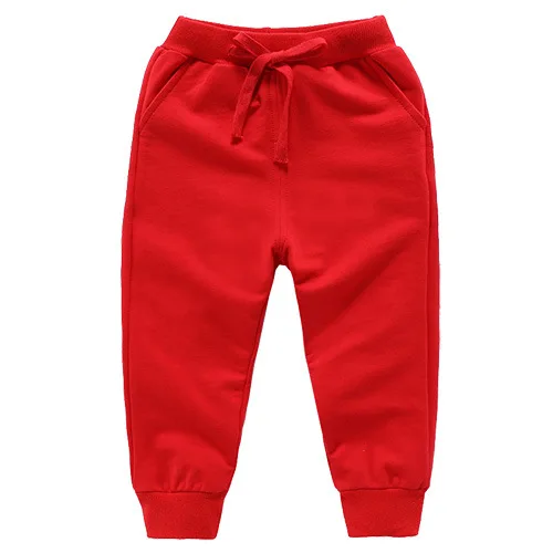 

Custom logo Kids Trousers Cotton Jogger Sweat Pants solid cotton basic track girls boy's pants