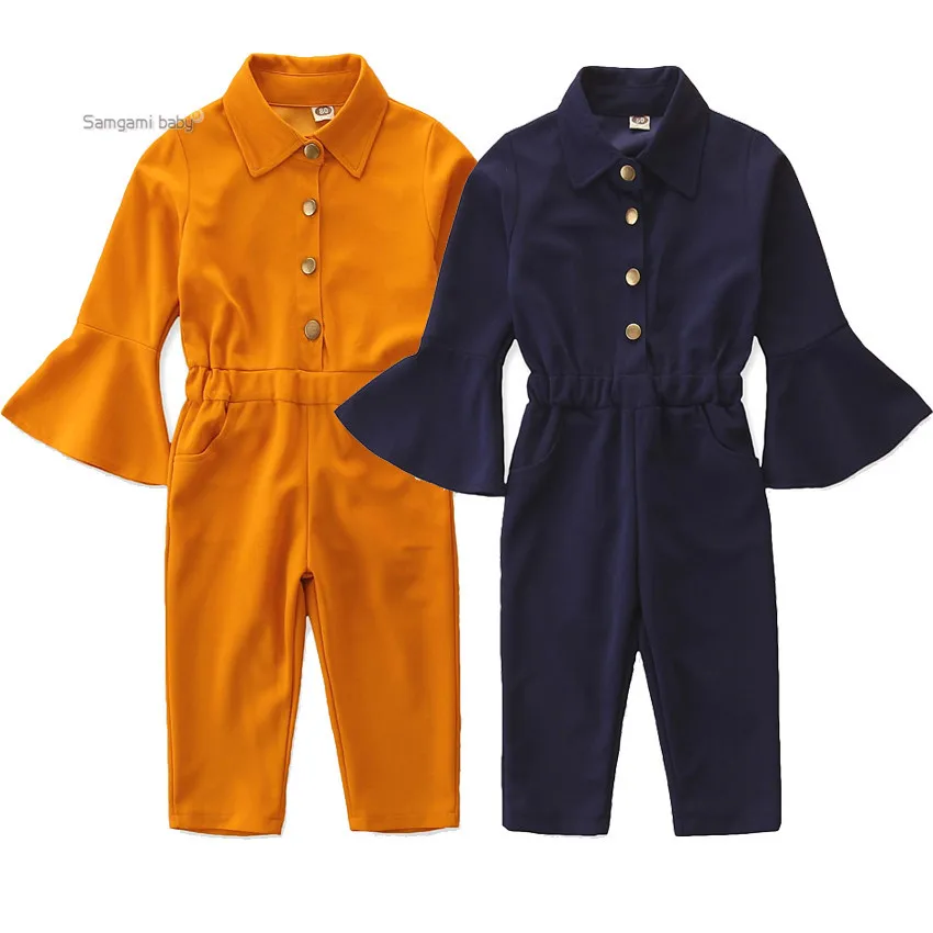 

Girls' Trousers Shoulder Korean Version Jumpsuit Autumn Children's Clothing