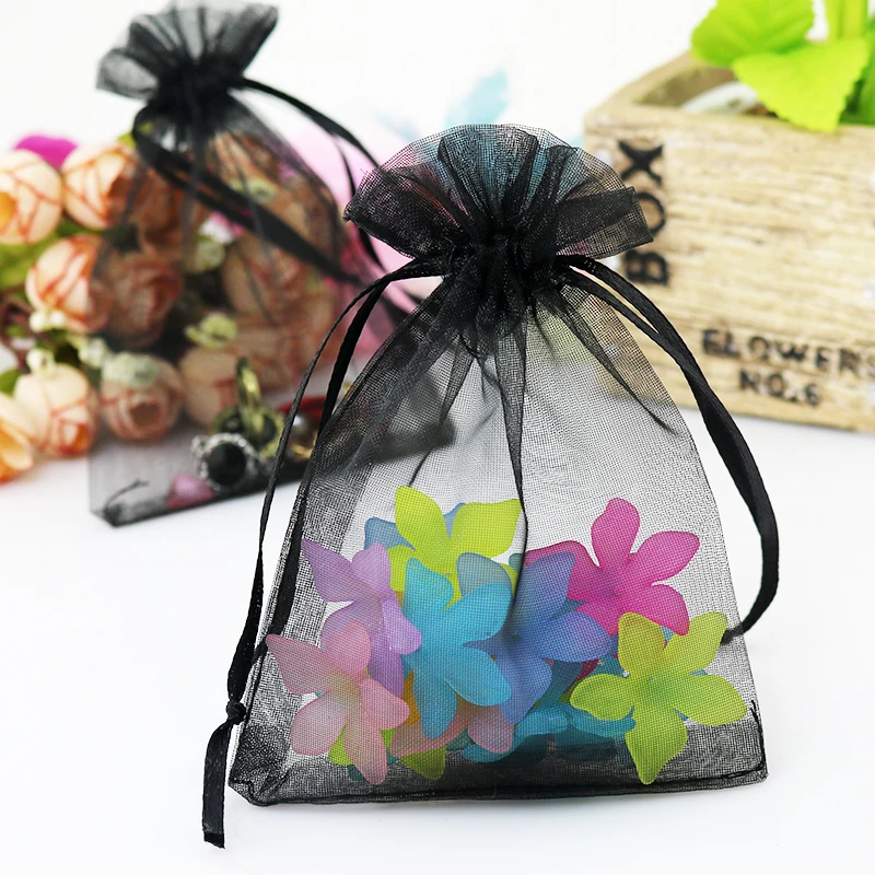 

DIY style customized logo organza pouch gift bags, Custom request