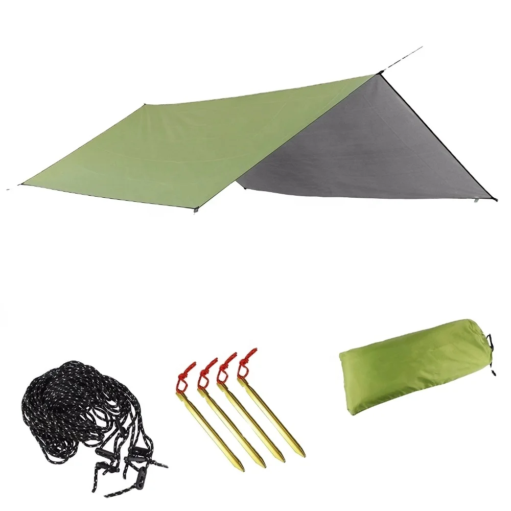 Woqi Outdoor Camping  Tent  Rain Fly Tarp    PU 3000  Waterproof Camping Hammock With Mosquito Net  Tree Strap