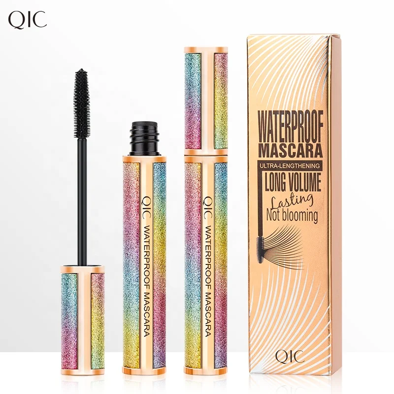 

QIC Beauty 3D Volume Mascara Makeup Fiber Lash Mascara Waterproof Eyelash Extension Silk Maskara, Black color