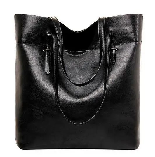 

YTF-P-STB205 High Quality Black PU Leather Women's Tote Bag Online Shopping