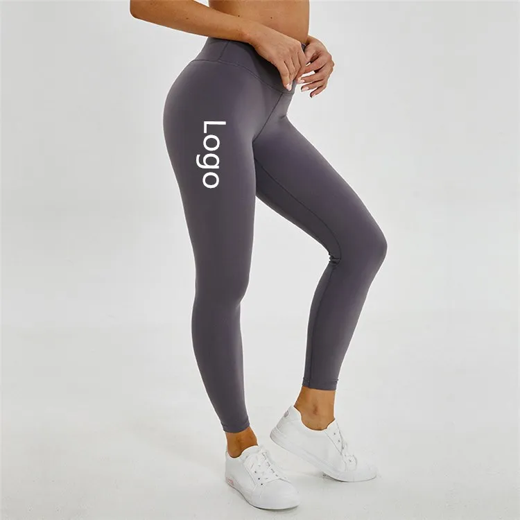 

Women Custom Logo Yoga Pants Lift Hips Seamless Fitness Gym Leggings For High Waisted Naked Feeling Sports Tights For Women